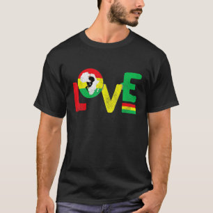 Camiseta África Ama História Negra Orgulho América Africana