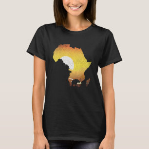 Camiseta África Animal Safari Savanna Sunset Elepher