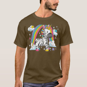 Camiseta África Animal Zebracorn Rainbow Fairytale Zebra Un