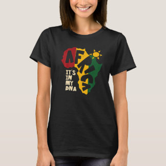 Camiseta África com sol Está no meu DNA