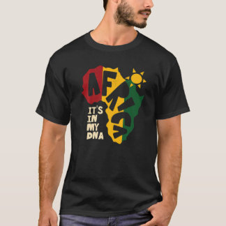 Camiseta África com sol Está no meu DNA