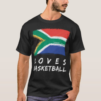 Camiseta África do Sul ama basquete