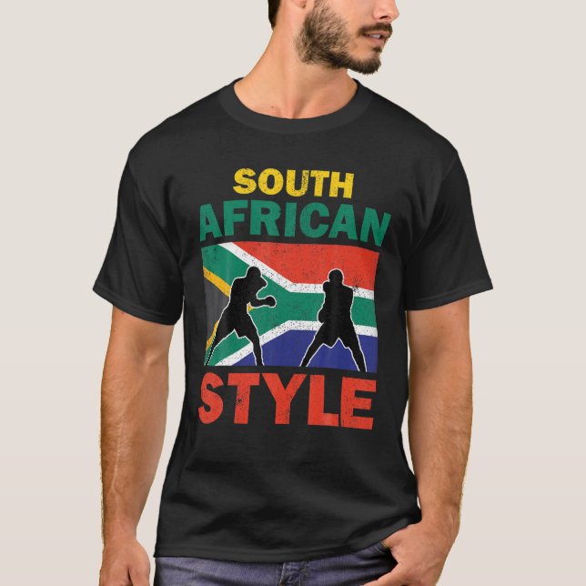 Camiseta África do Sul Bandeira South African BoxClub Vinta (Frente)
