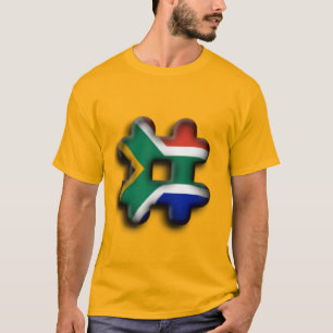 Camiseta África do Sul Belo Design de Arte de Padrão Incrív