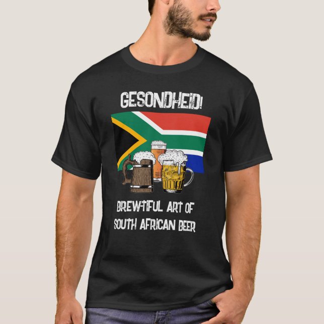 Camiseta ÁFRICA DO SUL Gesondheid BrewBonder Beer (Frente)
