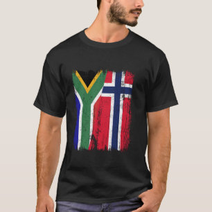 Camiseta África do Sul Noruega Meia Bandeira Sul-Africana N