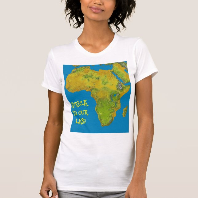CAMISETA ÁFRICA É A NOSSA TERRA (Frente)