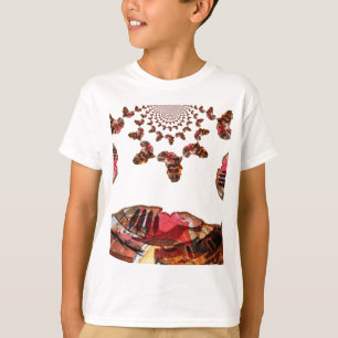 Camiseta África em Movimento: Kaleidoscope Map Design