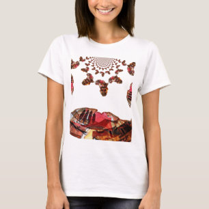 Camiseta África em Movimento: Kaleidoscope Map Design