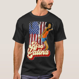 Camiseta África Latina Bandeira do Orgulho Latim Afro