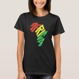 Camiseta África - Letra Continente Reggae - Primo Cultura A