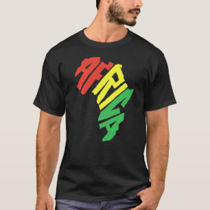 Camiseta África - Letra Continente Reggae - Primo Cultura A