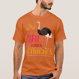 Camiseta Africa Lover Girl Gift Safari Ostrich