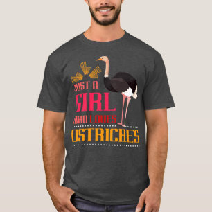 Camiseta Africa Lover Girl Gift Safari Ostrich