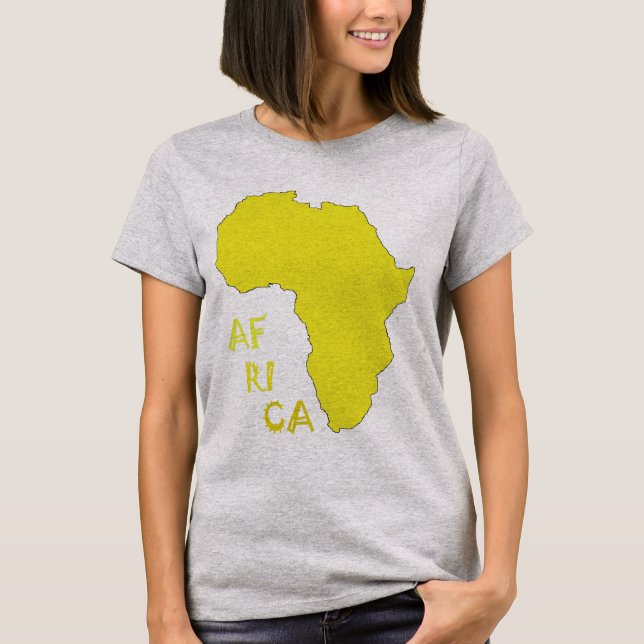 Camiseta Africa Map Funky (Frente)