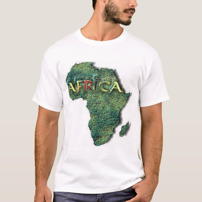 Camiseta África-mapa (Frente)