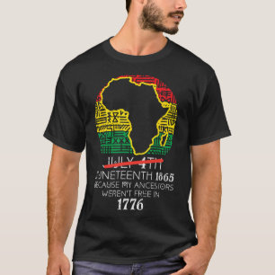 Camiseta África Mapa em 4 de julho de 18 de junho de 1865 1