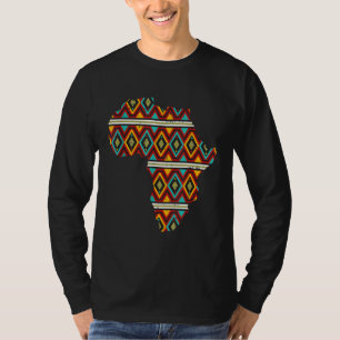 Camiseta África Mapa étnico Dashiki Kente Legal Afro-Americ