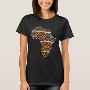 Camiseta África Mapa étnico Dashiki Kente Legal Afro-Americ