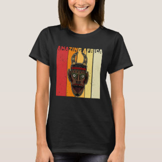 Camiseta Africa Mask African Afro History Reggae Melanin  1