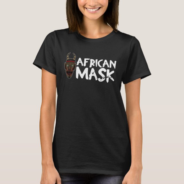 Camiseta Africa Mask African Afro History Reggae Melanin  1 (Frente)