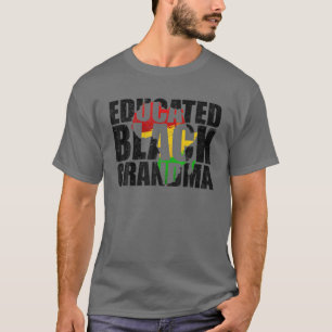 Camiseta África Negra Educada História Orgulhosa Tribal