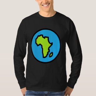 Camiseta África Orgulhosa Amor Continente Africano