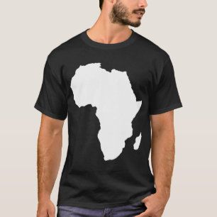 Camiseta África Orgulhosa Amor Continente Africano