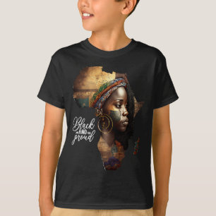 Camiseta África Para as Mulheres Mês da História Negra Áfri