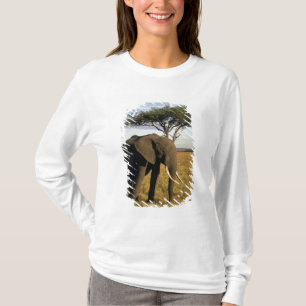 Camiseta África, Quênia, Maasai Mara. Um elefante no