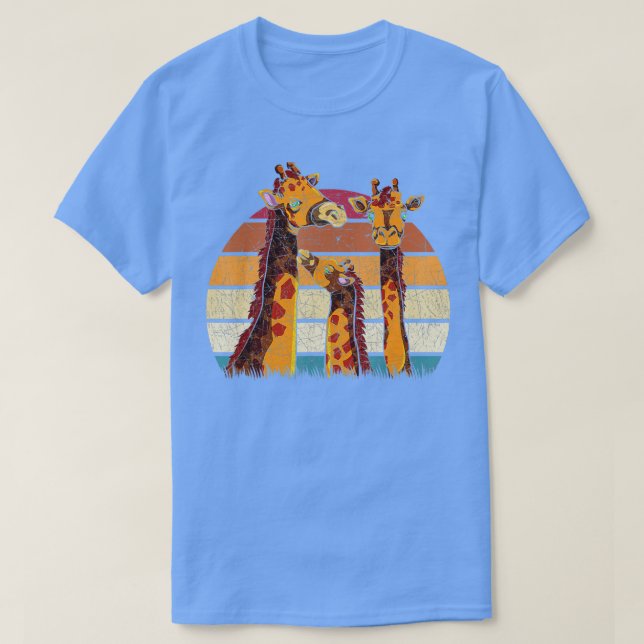 Camiseta África Safari Animal Family Zoo Keeper Giffer Retr (Frente do Design)