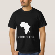 Camiseta África sem bordas