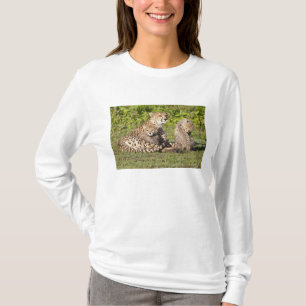 Camiseta África. Tanzânia. Mãe de chita e filhotes 2