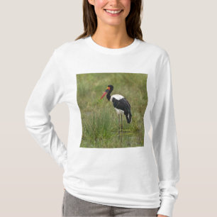 Camiseta África. Tanzânia. Male Saddle Stork