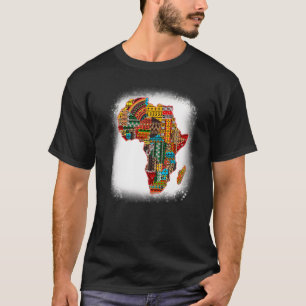 Camiseta África Tradicional Africana Mapeia Historial Negro