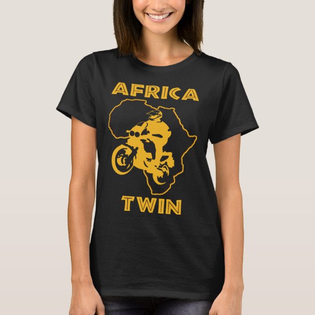 Camiseta AFRICA TWIN Motorcycle touring trail riding (Frente)