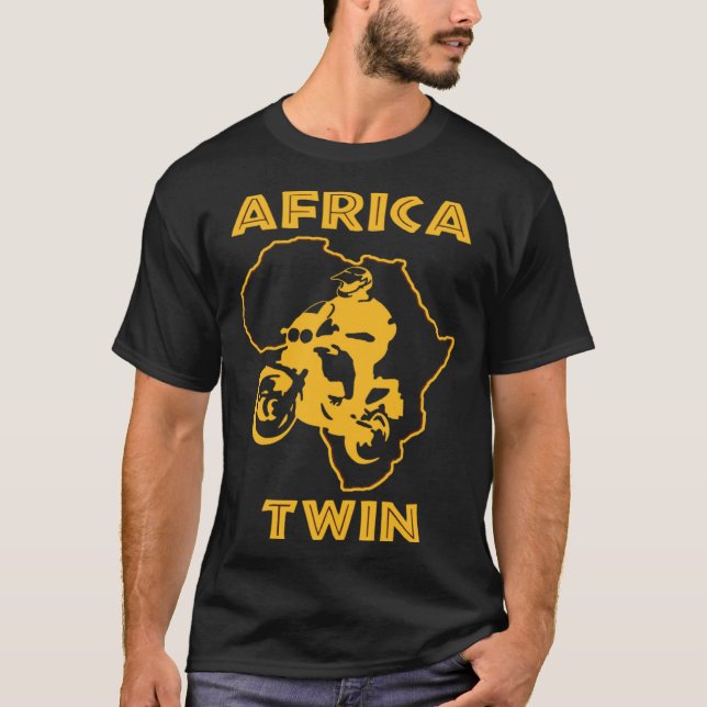 Camiseta AFRICA TWIN Motorcycle touring trail riding (Frente)