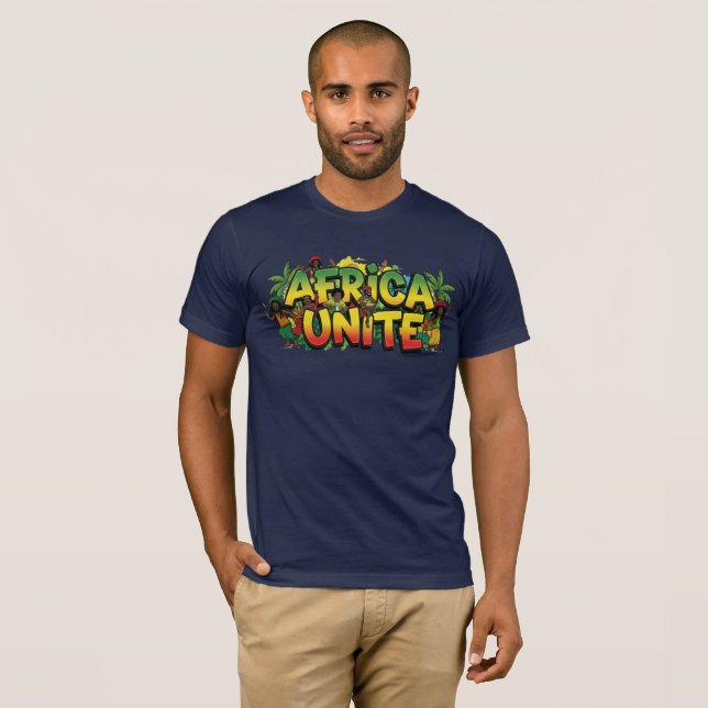 Camiseta África Una Reggae (Frente Completa)