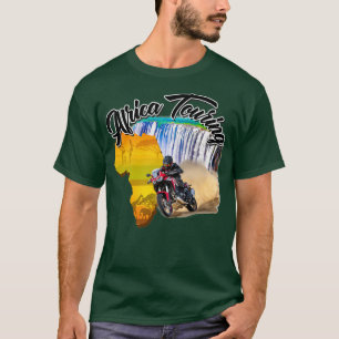 Camiseta África Viajando Duas Motocicletas Natureza fora de