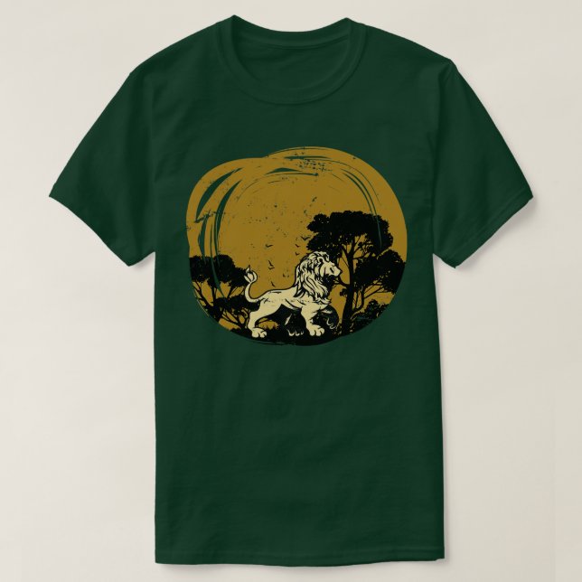 Camiseta Africa Willife Safari Lion (Frente do Design)