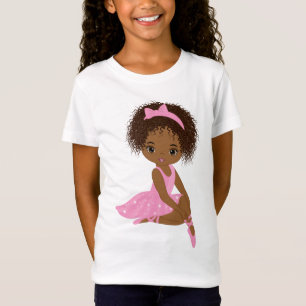 Camiseta African American Ballerina, Black Girl T-Shirt