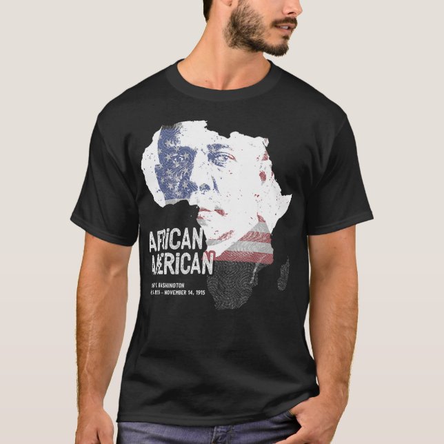 Camiseta African American Booker T Washington Black History (Frente)