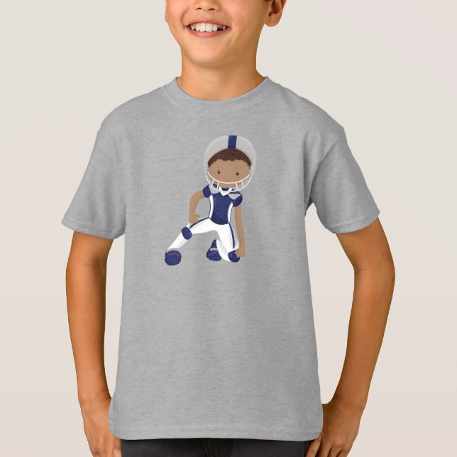 Camiseta African American Boy, Rugby, American Football (Frente)