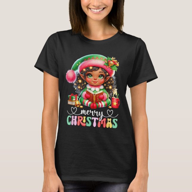 Camiseta African American Christmas Shirt African Black Wom (Frente)