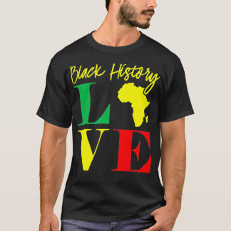 Camiseta African American Clothing Gift Men Women Black His