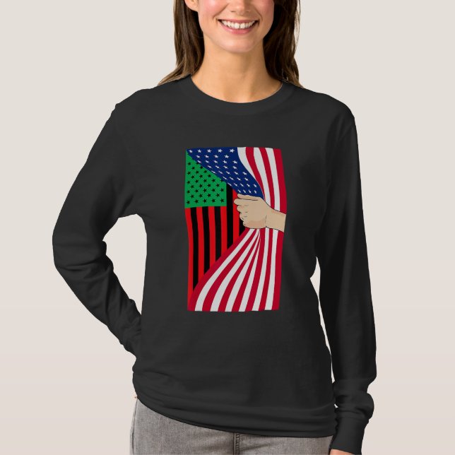Camiseta African American Flag Pan African Black Liberation (Frente)
