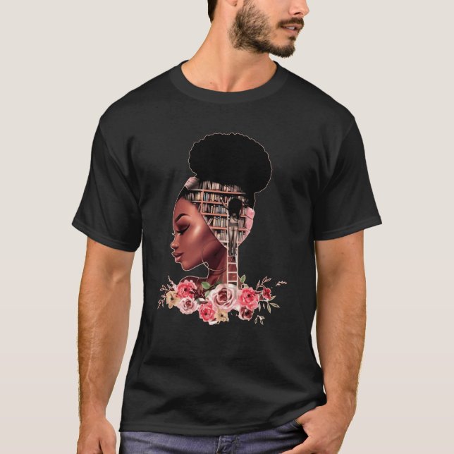 Camiseta African American Reader Black Women Book (Frente)