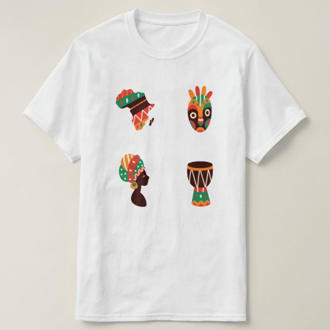 Camiseta African Art Mens T-Shirt (Frente do Design)