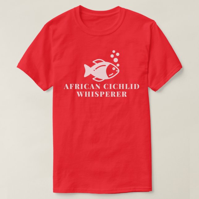 Camiseta African Cichlid Whisperer (Frente do Design)