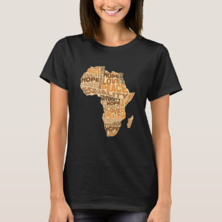 Camiseta African Equality Pattern Melanin Skin Tone Africa